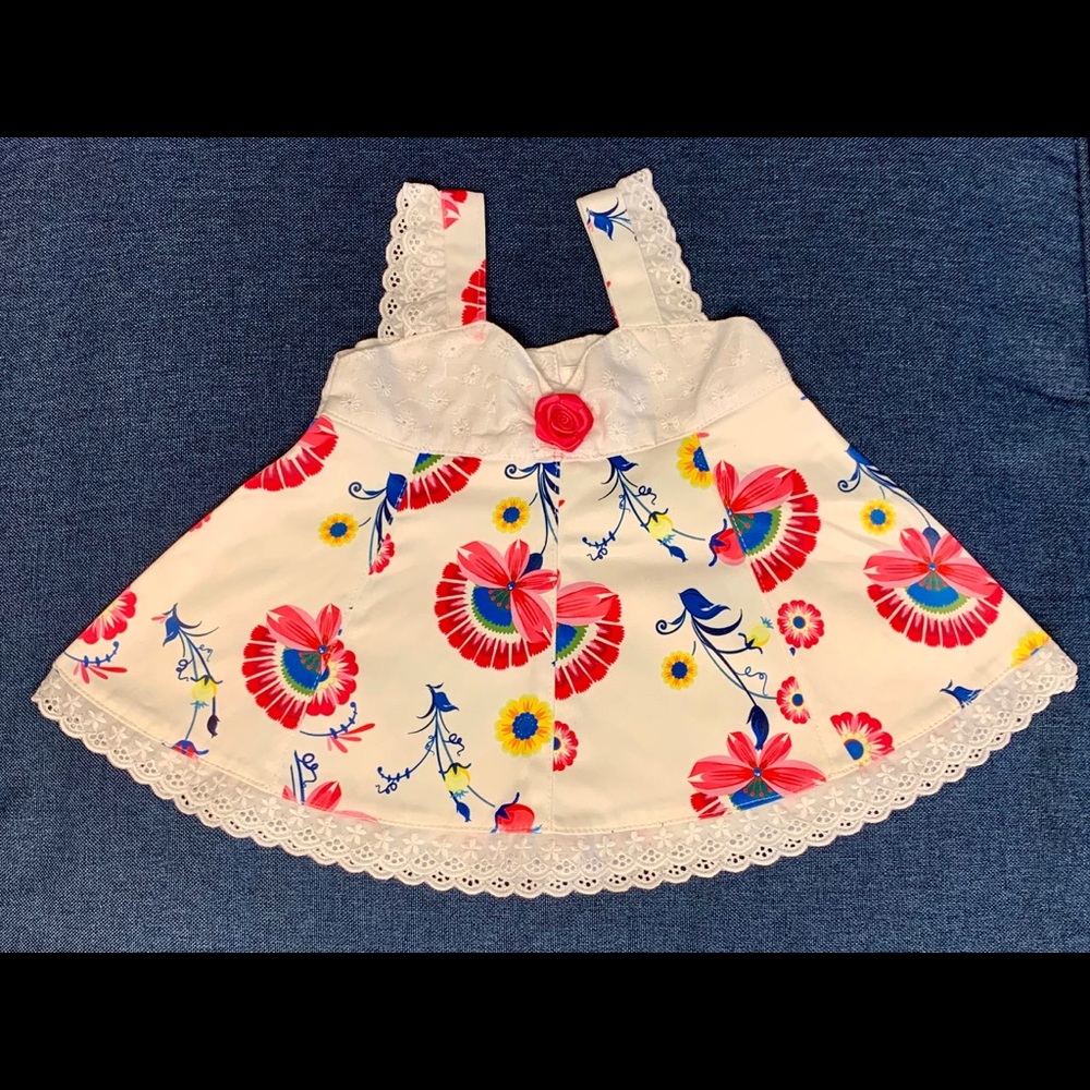 Trendy Sleeveless Mid Thigh Length Dress 3-6months